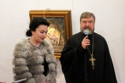 Открытие выставки  «Святой лён» В.А. Денщикова