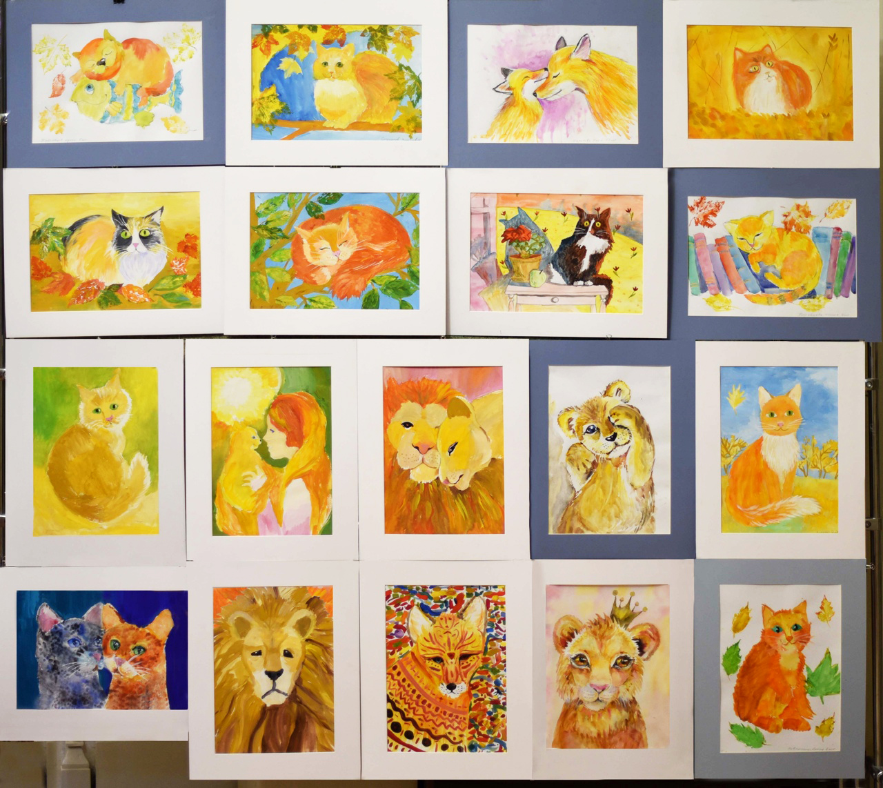Выставка детского рисунка «Крадется осень рыжей кошкой»