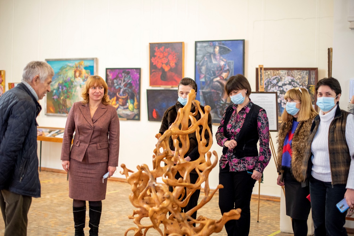 Открытие выставки скульптуры Юрия Сахарова