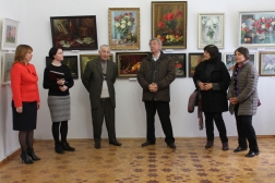 Открытие выставки ветерана Н.И. Солопова