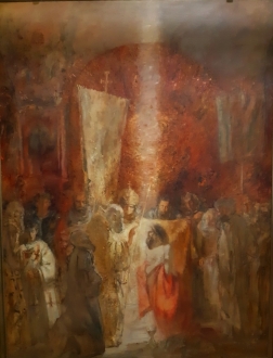 Выставка одной картины ко дню Крещения Руси: "Крещение" А.Н. Дудченко