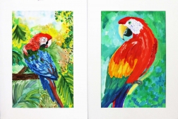 Выставка детского рисунка «Мир экзотических птиц»