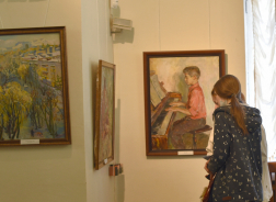 Открытие юбилейной выставки Людмилы Поляковой
