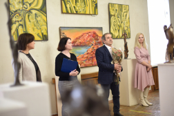 Открытие  юбилейной выставки  Айдера Алиева