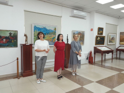 Отчет об открытии выставки  к 85-летию основания Союза советских художников Крымской АССР