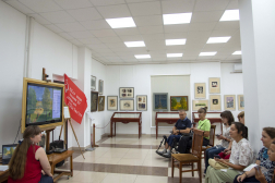 Состоялась медиа-беседа по картине И. Мозалевского «Деревенская прогулка» из цикла «История одной картины»