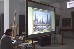 Состоялась медиа-беседа, посвященная истории картины  «Индустриальный пейзаж» Константина Богаевского